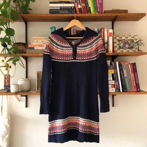 Lucky Brand Fair Isle Nordic sweater dress